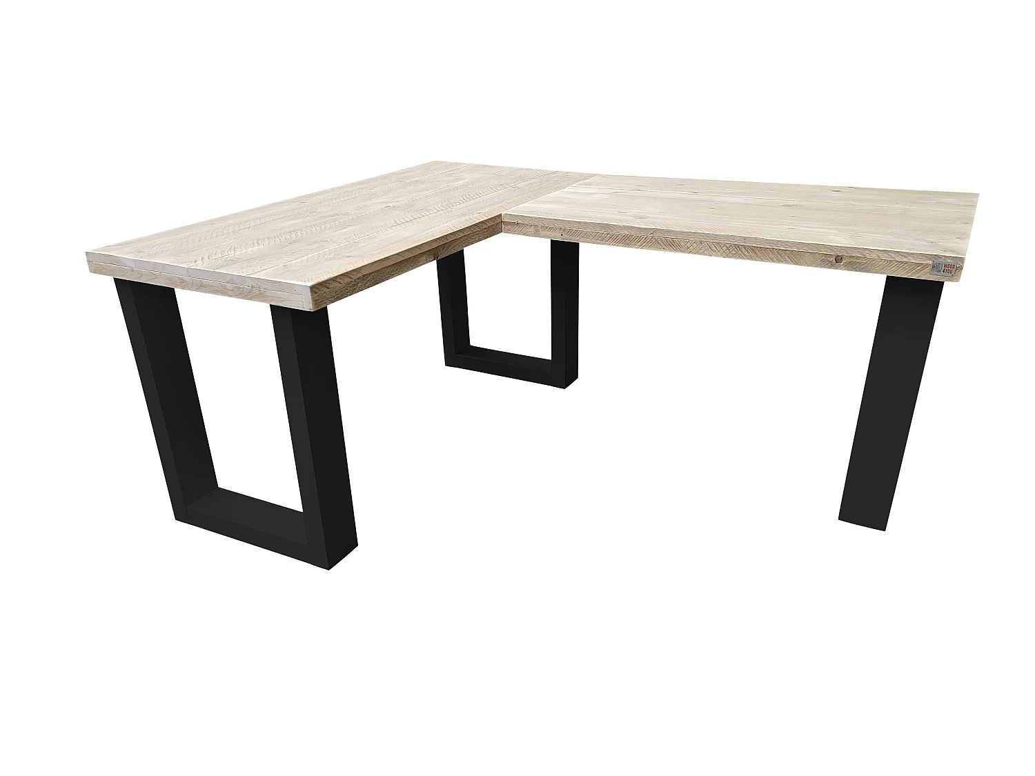 Wood4you - Bureau d'angle - New england bois massif- Nior