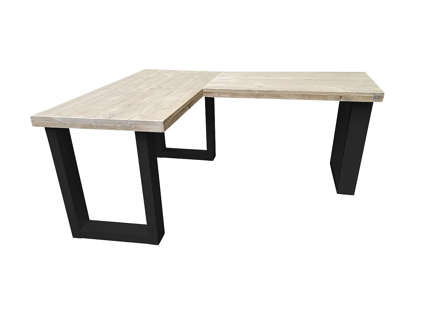 Wood4you - Bureau d'angle - New england bois massif- Nior