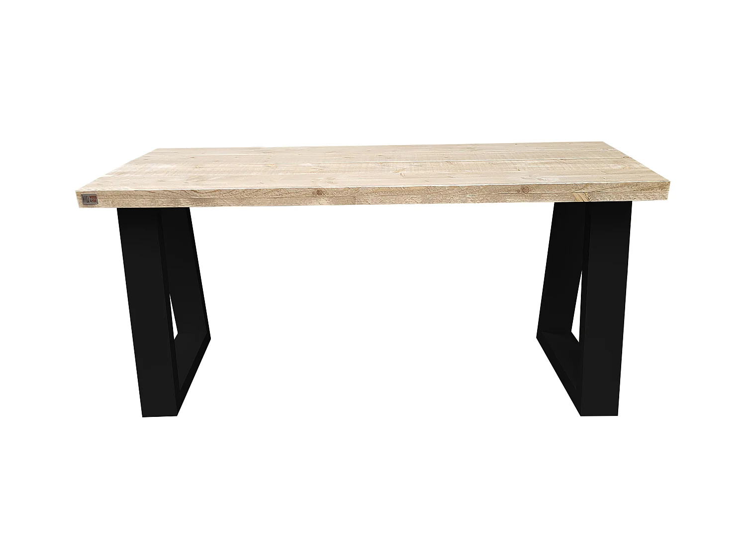 Wood4you - Bureau - Vancouver steigerhout 180Lx70Dx75H Zwart