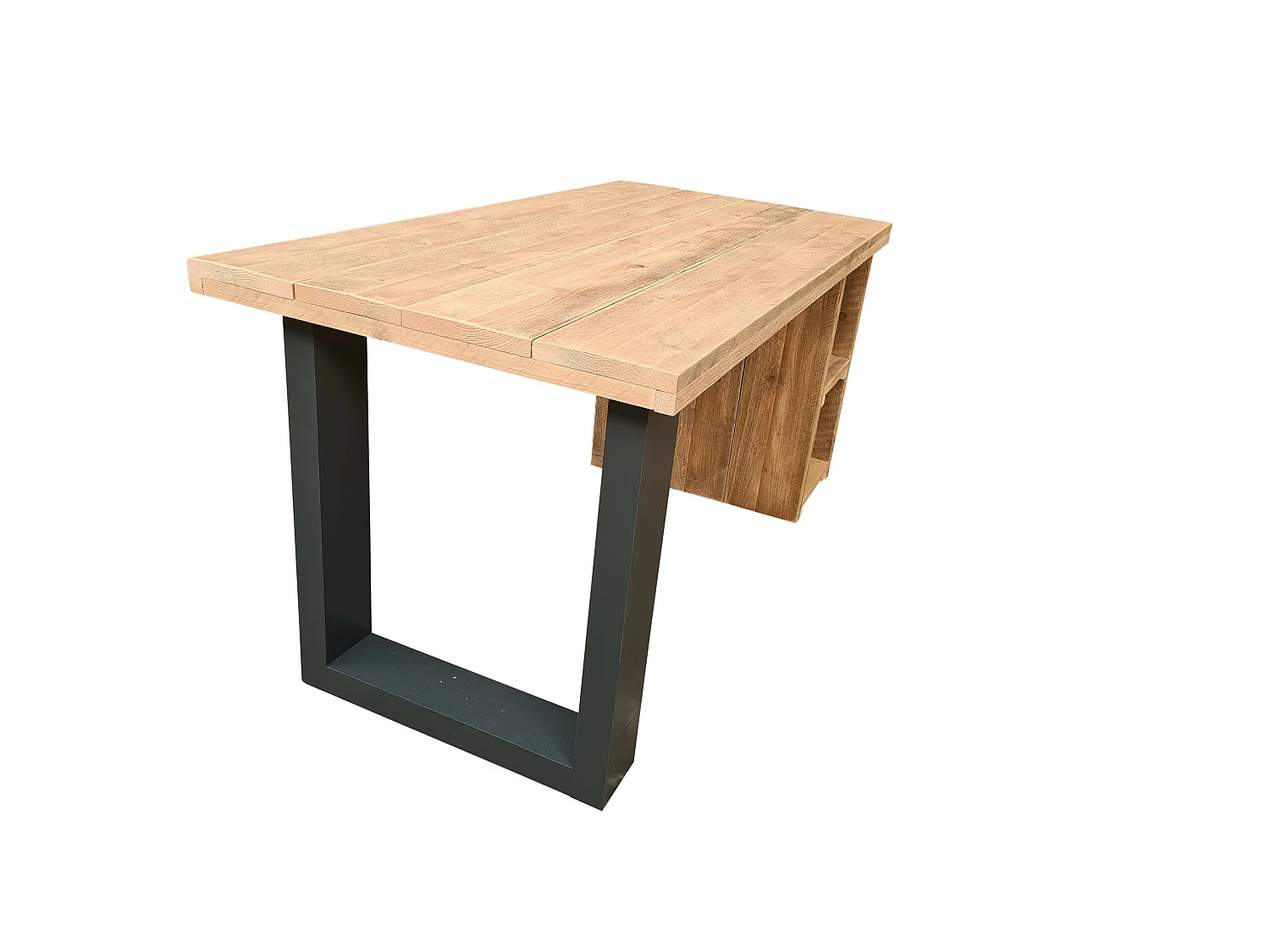 Wood4you - Bureau - San Diego - steigerhout 200Lx70Dx75H cm antraciet