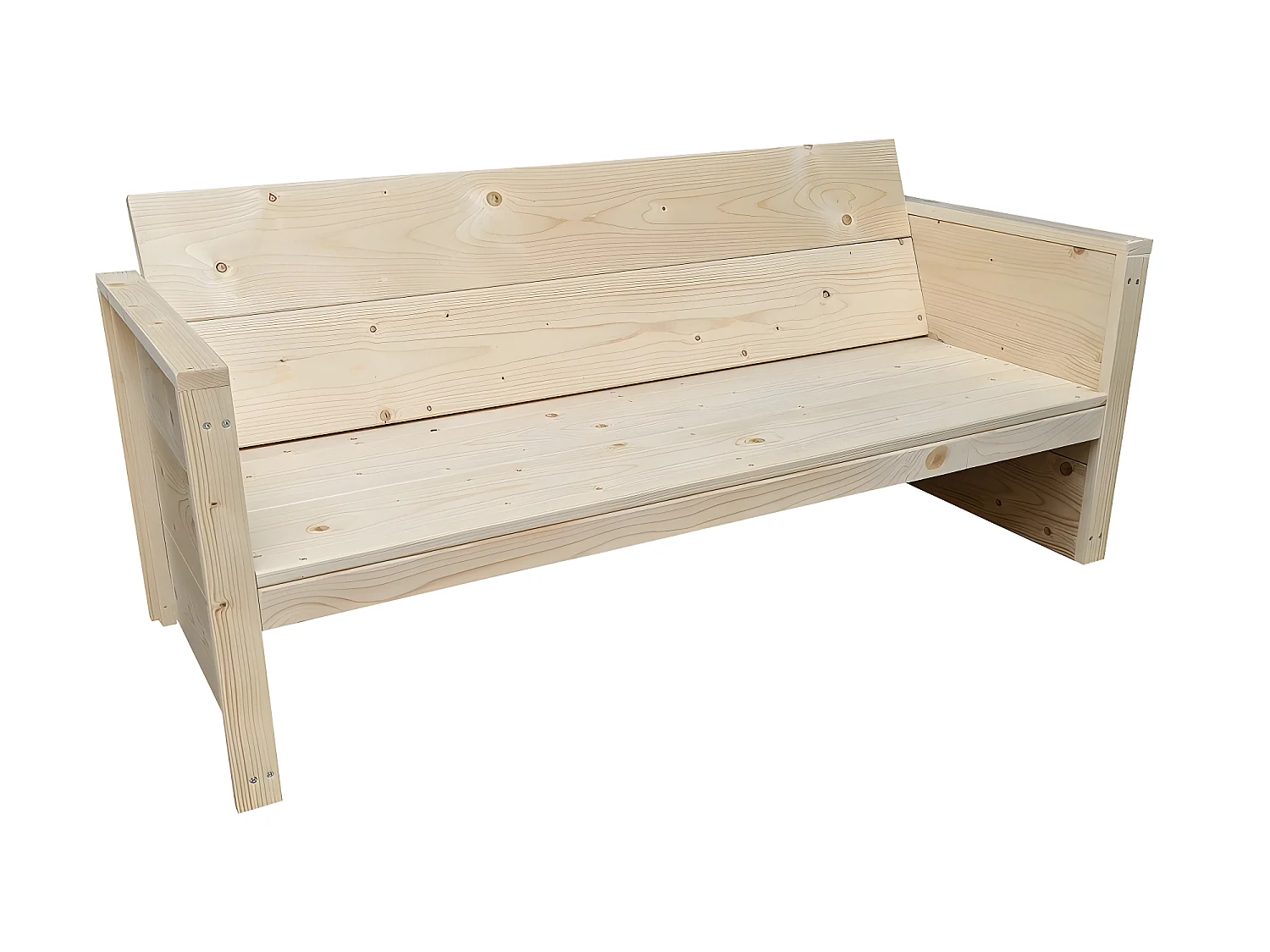 Wood4you - Banc de Jardin - Vlieland - Kit de Construction 'Do it yourself' Bois d'épicéa 180Lx72Hx57P cm