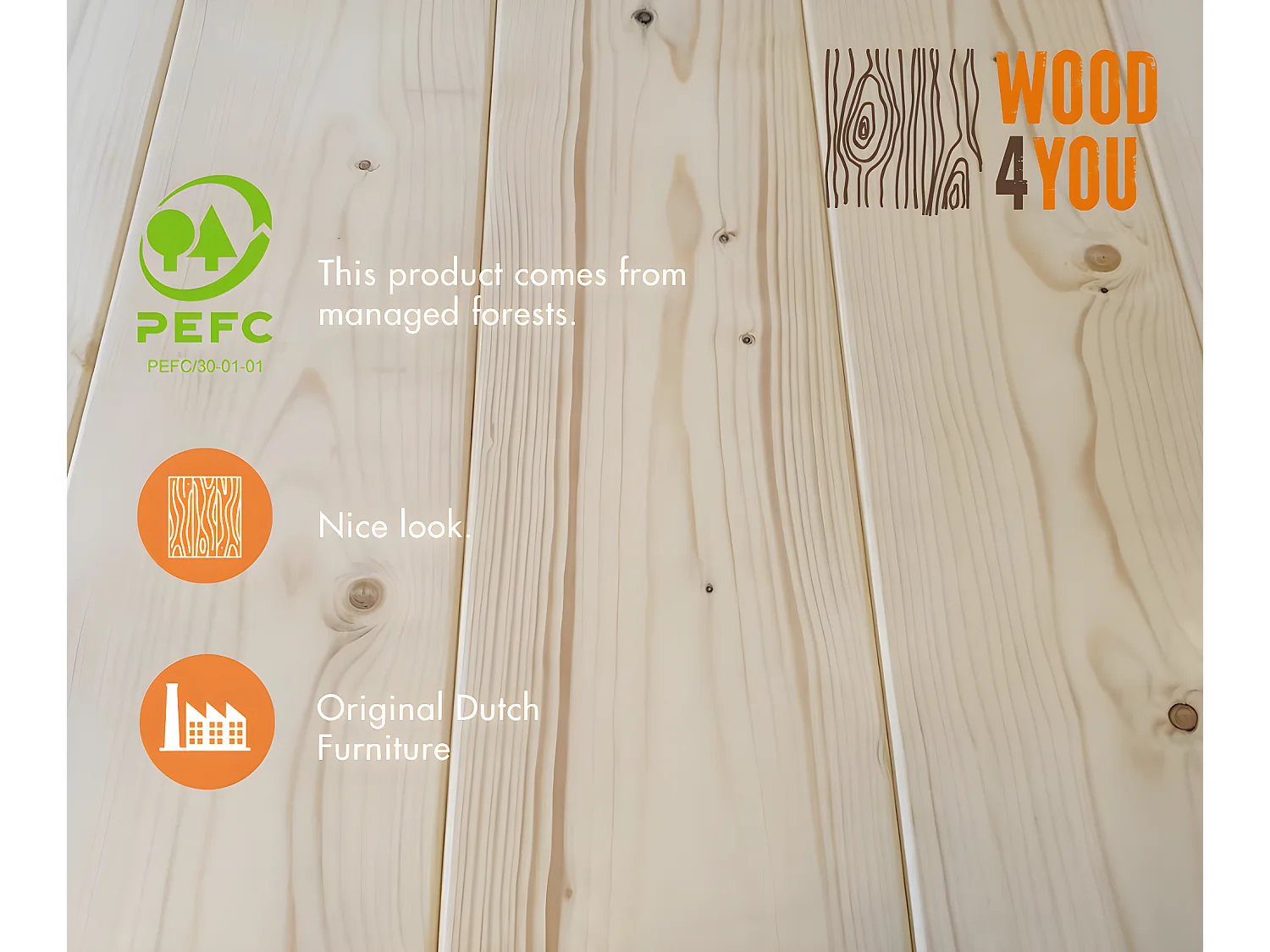 Wood4you - Banc de Jardin - Vlieland - Kit de Construction 'Do it yourself' Bois d'épicéa 180Lx72Hx57P cm