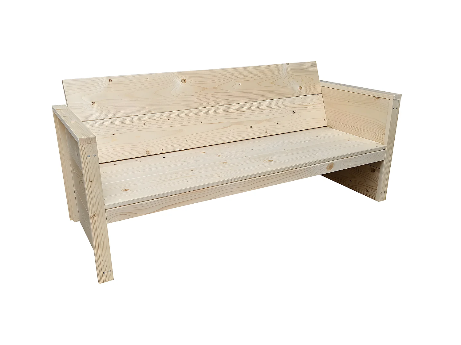 Wood4you - Banc de Jardin - Vlieland - Kit de Construction 'Do it yourself' Bois d'épicéa 180Lx72Hx57P cm