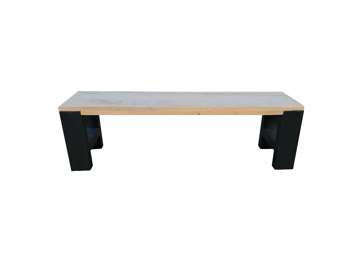 Wood4you - Banc Seattle - 160Lx40Hx38D cm noir