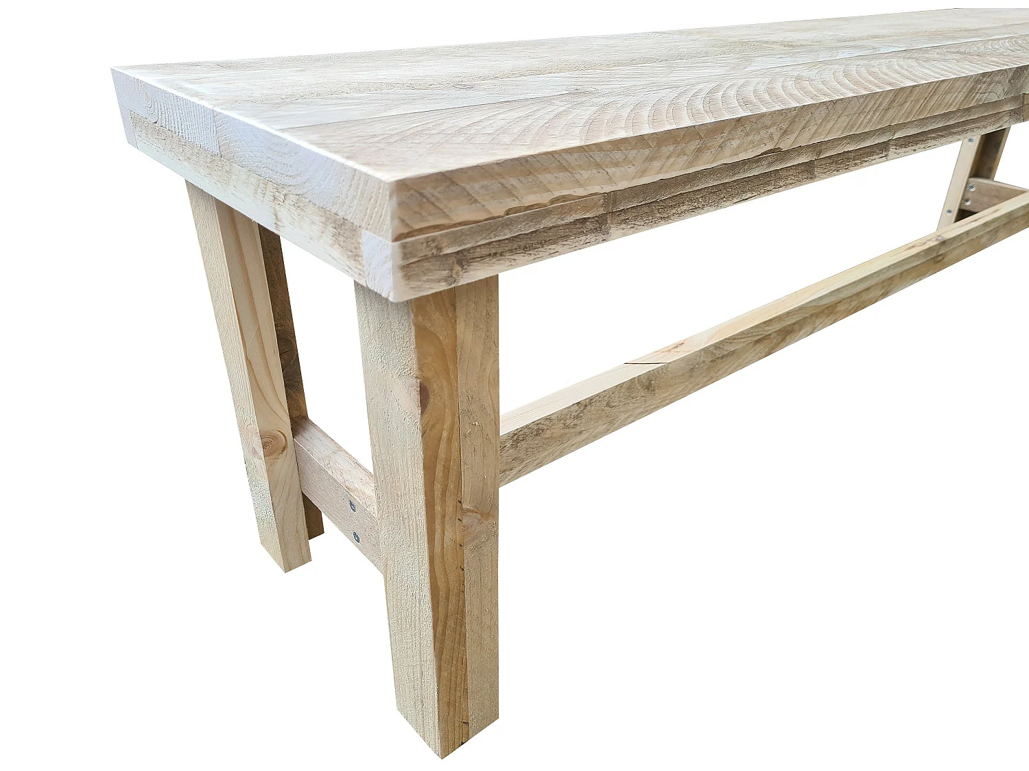 Wood4you - Banc de jardin - Rotterdam échafaudage bois -180Lx43Hx38D cm