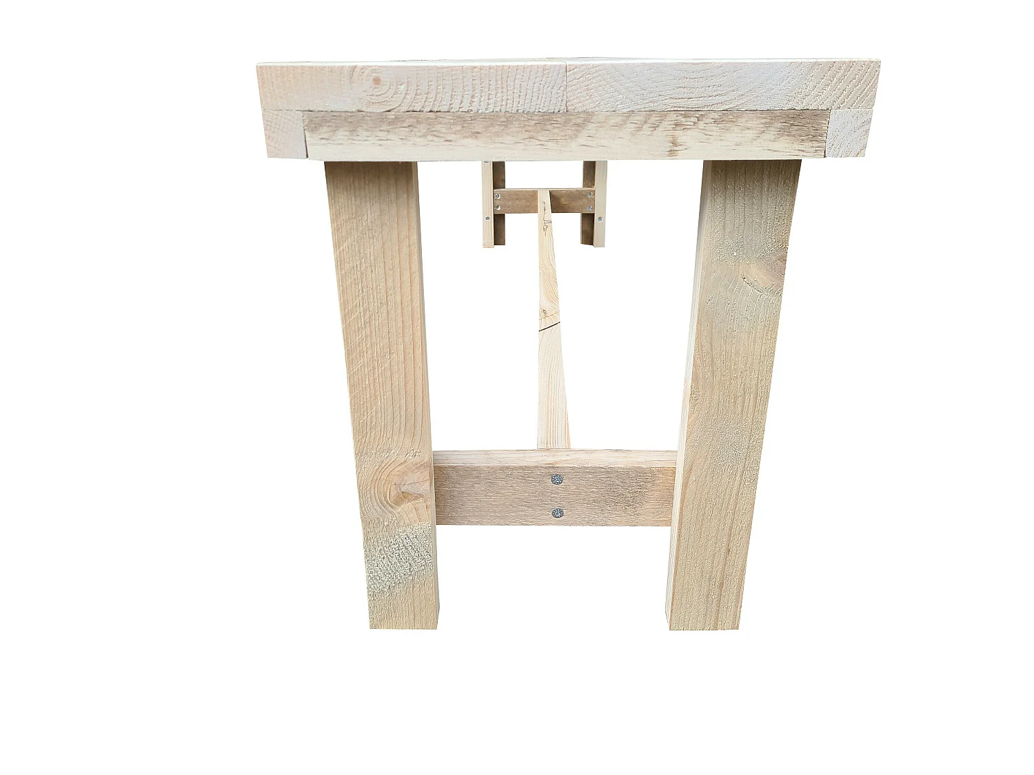 Wood4you - Banc de jardin - Rotterdam échafaudage bois -180Lx43Hx38D cm