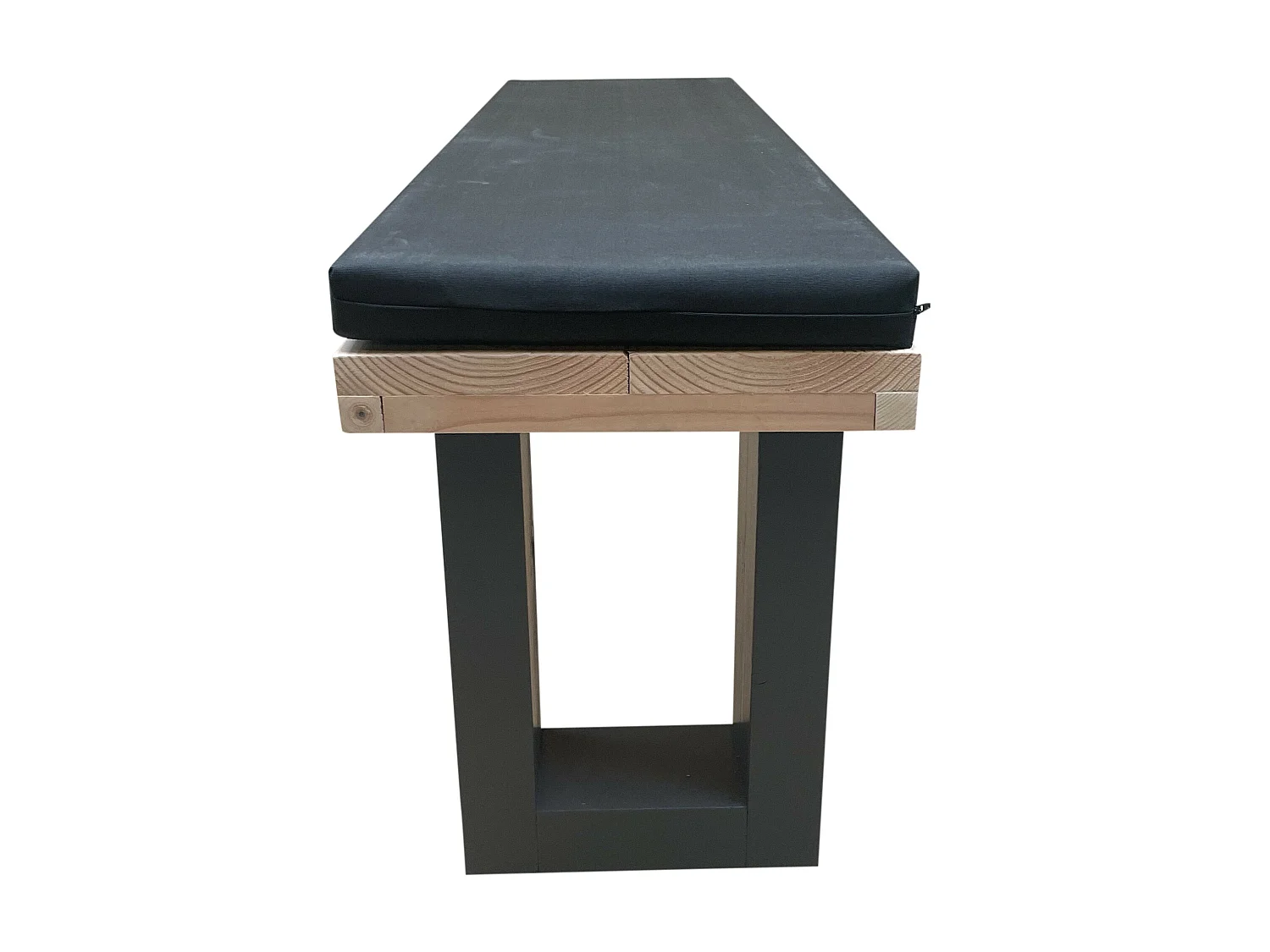 wood4you - Tuinbank - New England Douglas - 200Lx40Hx38D cm Inc kussen zwart