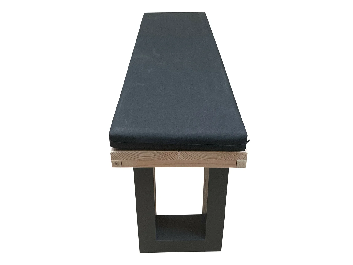 wood4you - Tuinbank - New England Douglas - 200Lx40Hx38D cm Inc kussen zwart