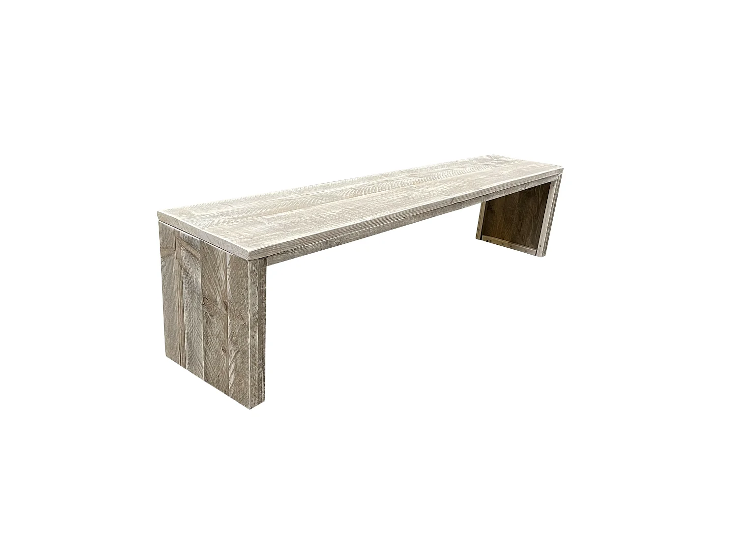 Wood4you - Banc de jardin Amsterdam échafaudage bois 130Lx43Hx38P cm