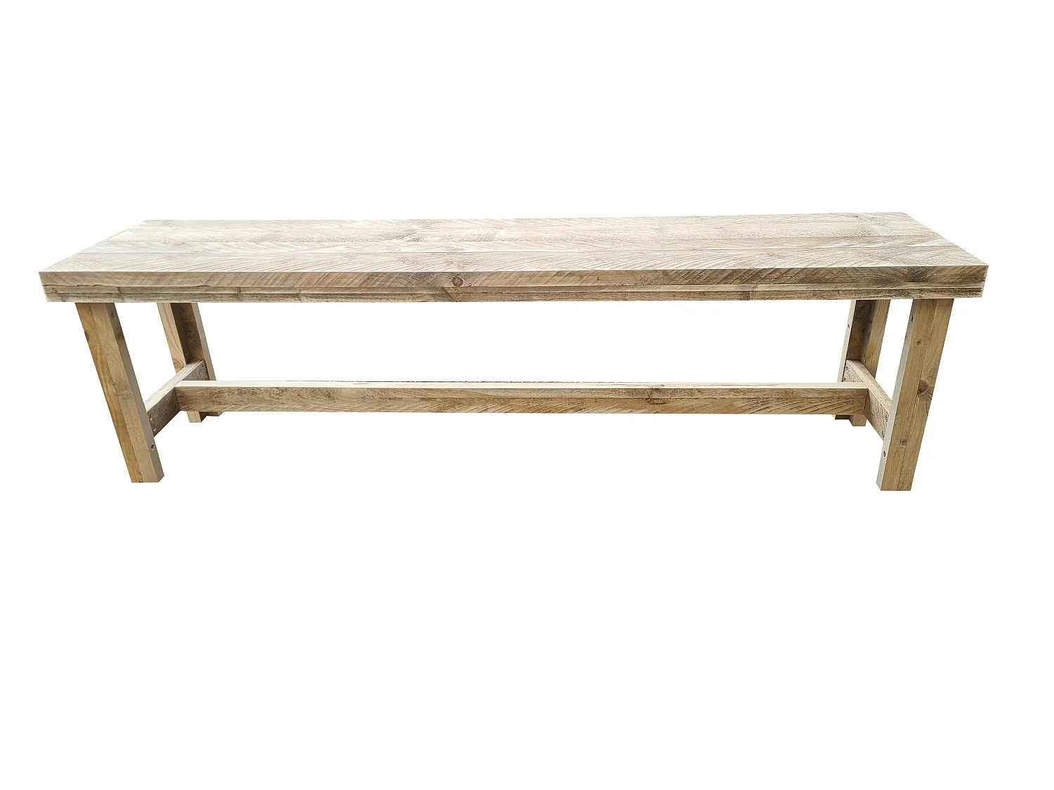 wood4you - Banc de jardin - Rotterdam échafaudage bois -140Lx43Hx36D cm