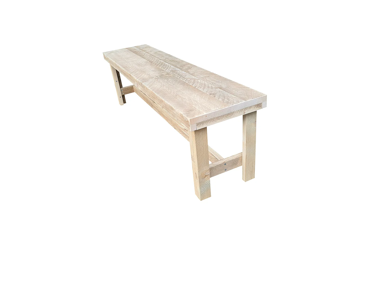 wood4you - Banc de jardin - Rotterdam échafaudage bois -140Lx43Hx36D cm