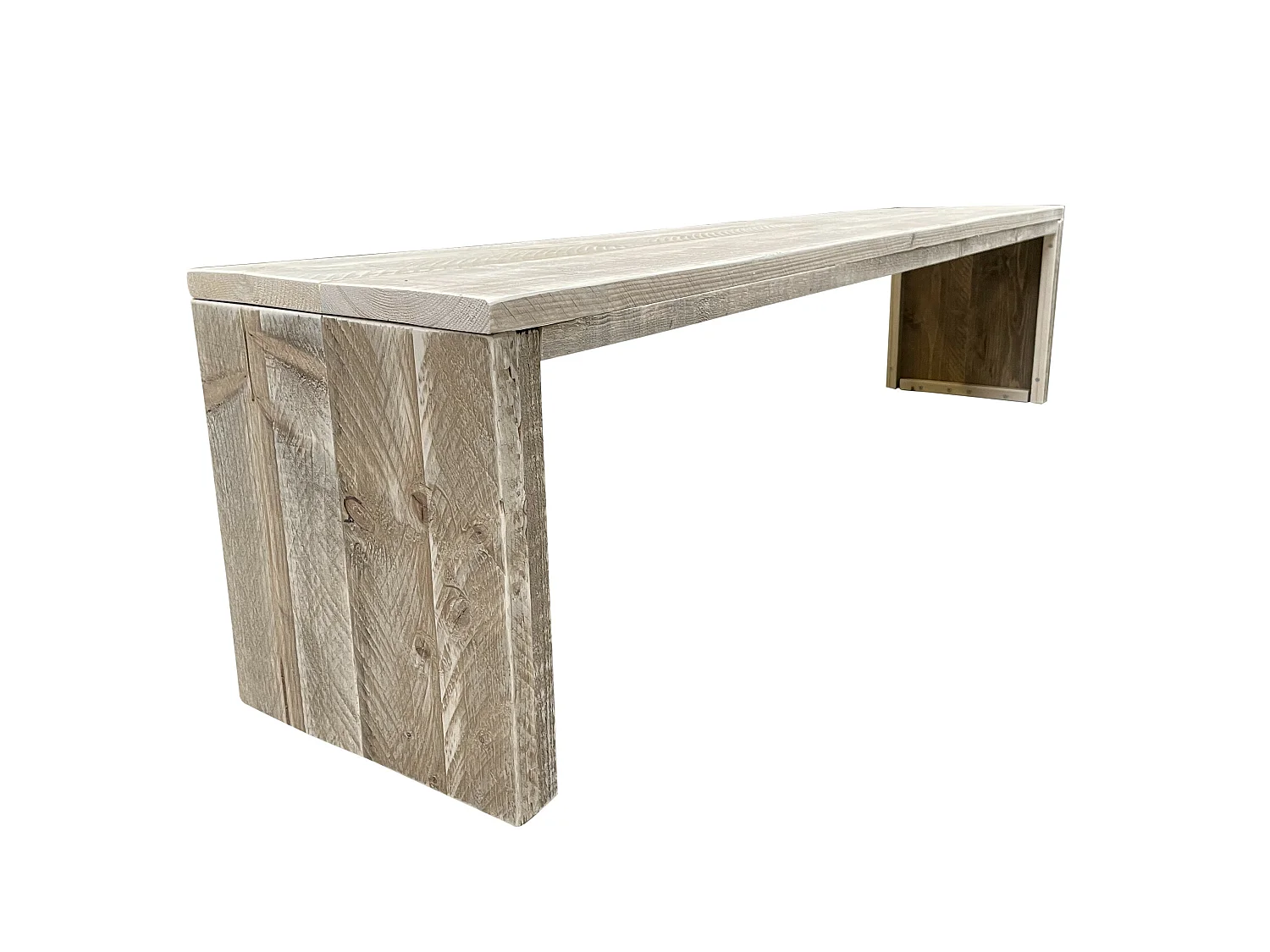 Wood4you - Banc de jardin Amsterdam échafaudage bois 120Lx43Hx38P cm