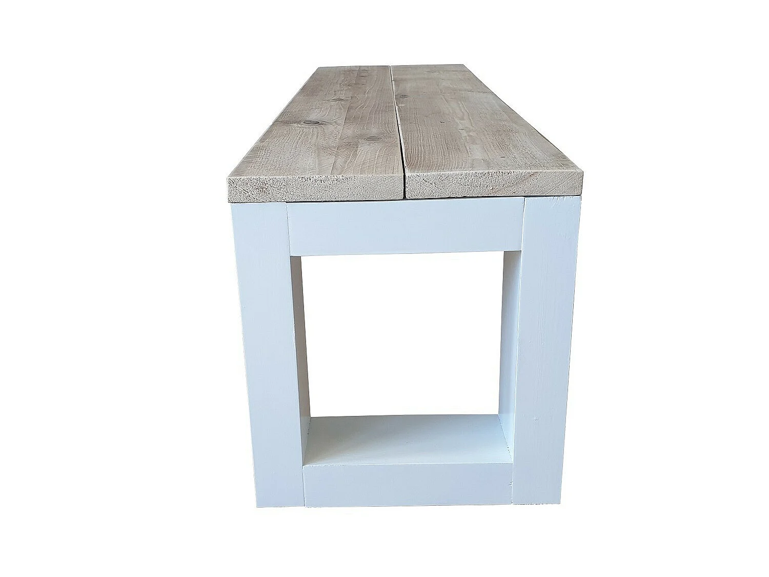wood4you - Banc New Orleans - 190Lx40Hx38D cm blanc