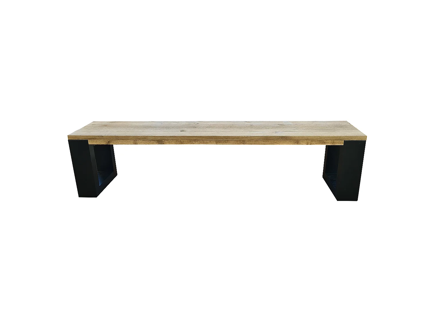 Wood4you - Banc New Orleans - échafaudage bois 120Lx40Hx38D cm noir