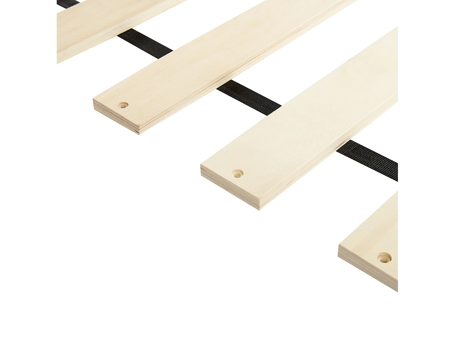 Lit avec sommier Velours LUBBON 160 x 200 cm Blanc cassé