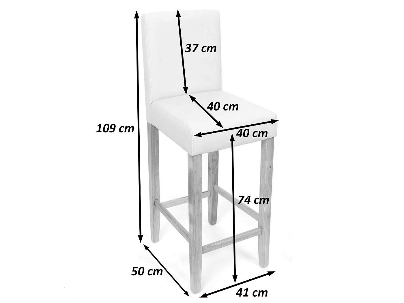 Barhocker Cesena (2er-Set), Braun, dunkle Füße