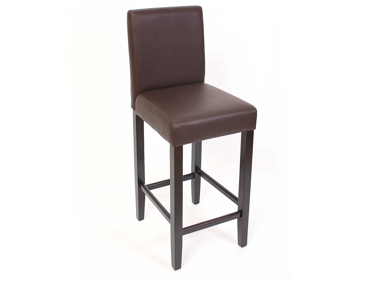 Barhocker Cesena (2er-Set), Braun, dunkle Füße