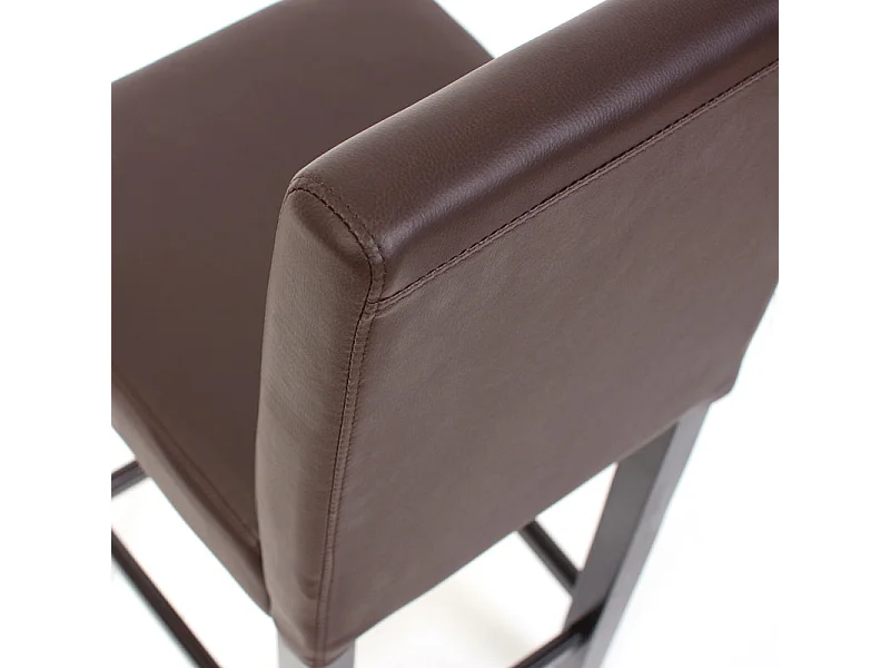 Barhocker Cesena (2er-Set), Braun, dunkle Füße