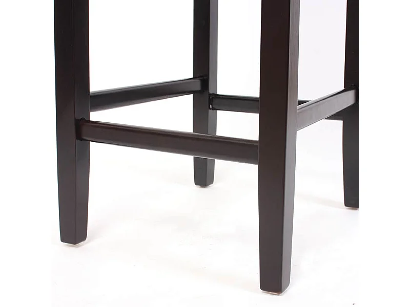 Barhocker Cesena (2er-Set), Braun, dunkle Füße