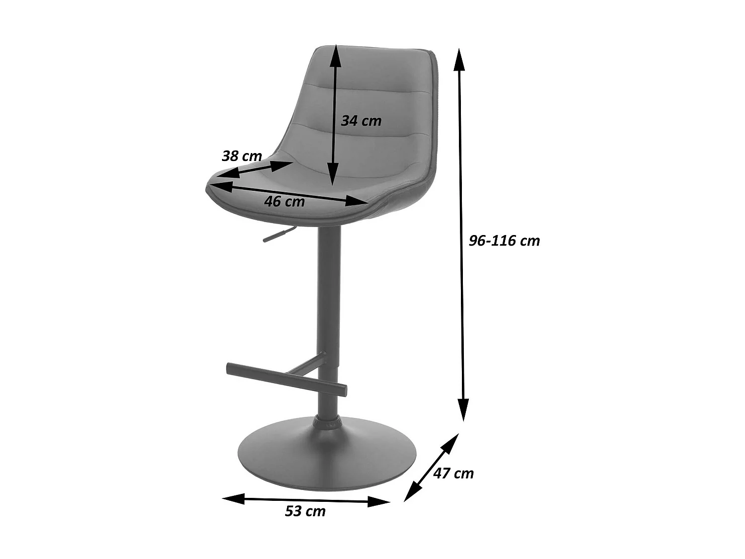 MCW-L85 barkruk (set van 2),  crème-beige