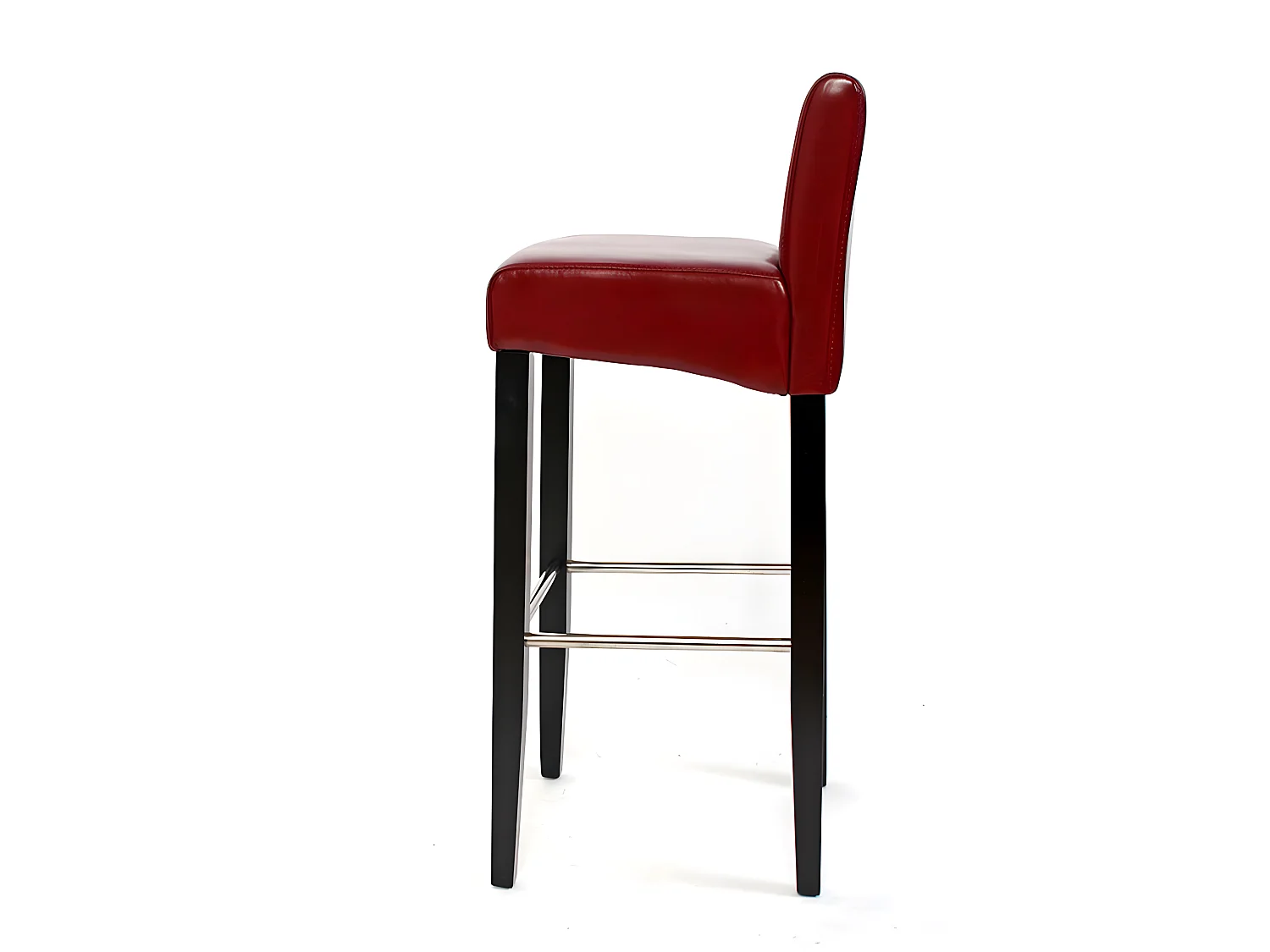 Tabouret de bar N25 (lot de 2),  rouge