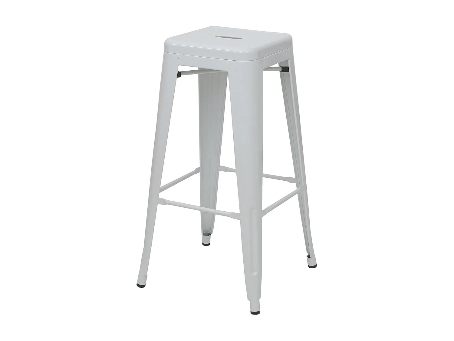 Barhocker MCW-A73 Metall (4er-Set), Weiß