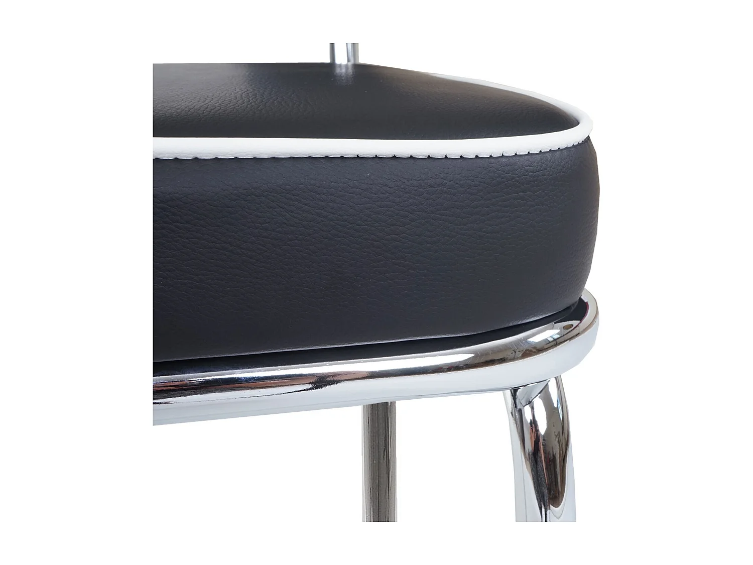 Barhocker Akita (2er-Set), Schwarz-weiß