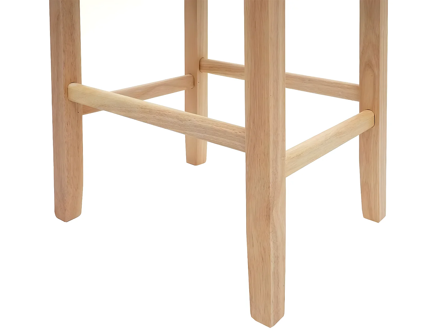 Tabouret de bar MCW-C33,  écriture, gris, pieds clairs, tissu/textile