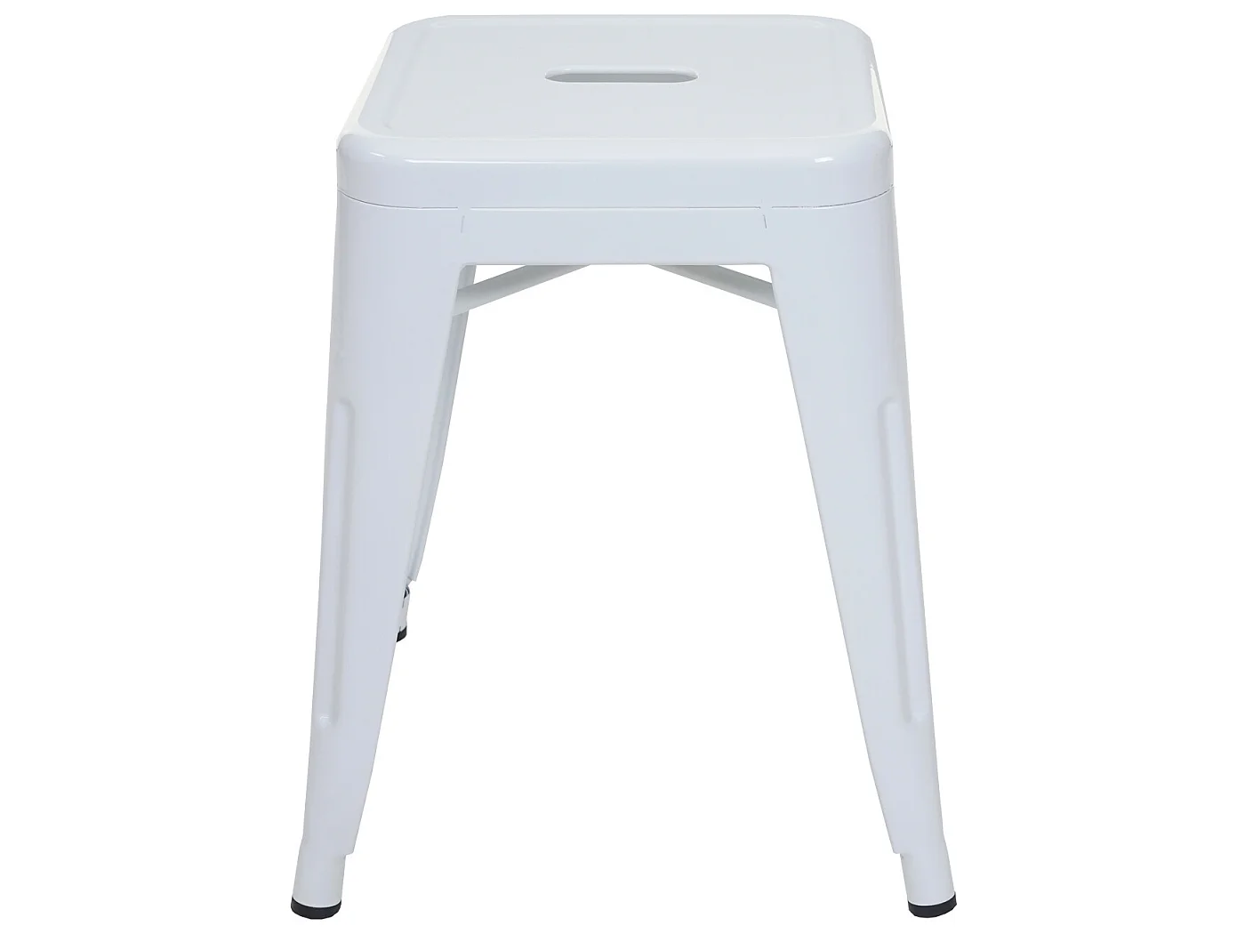 Tabouret MCW-A73 Métal,  blanc