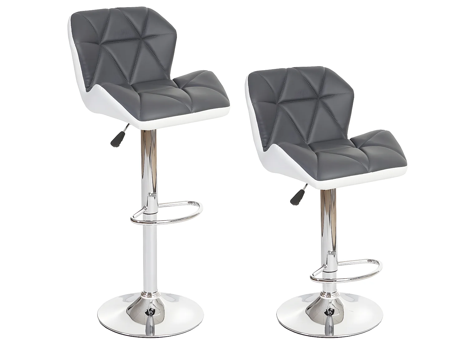 Stołek barowy MCW-A92,  szary