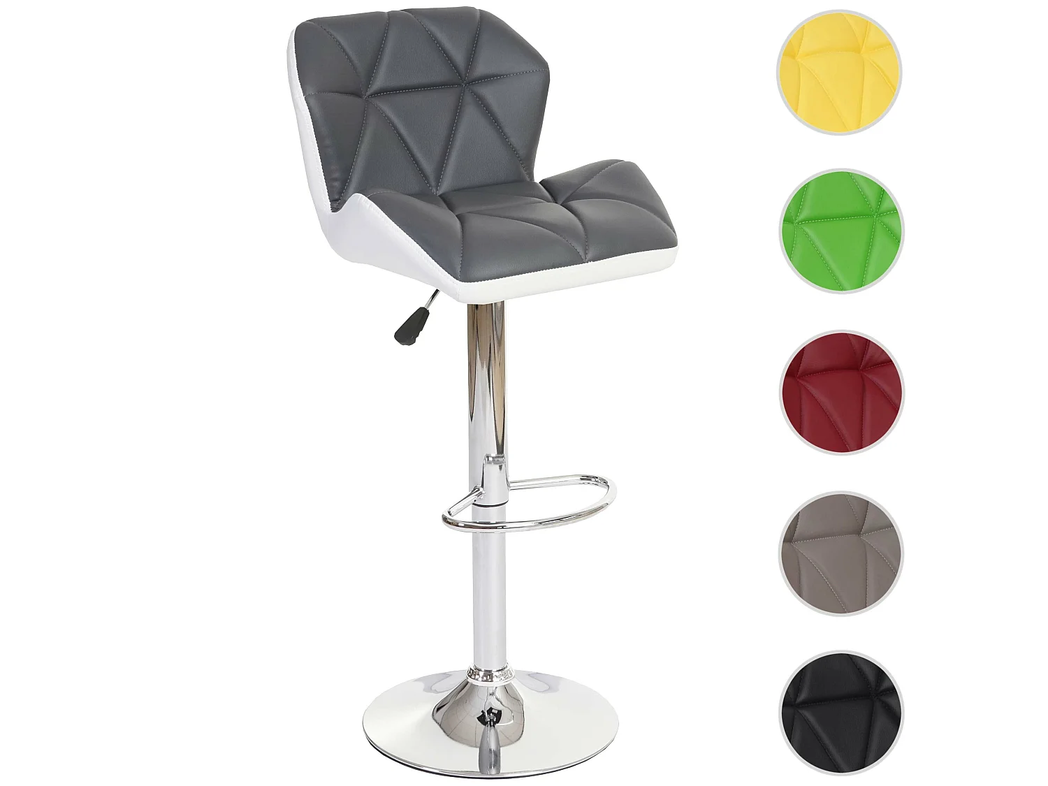 Stołek barowy MCW-A92,  szary