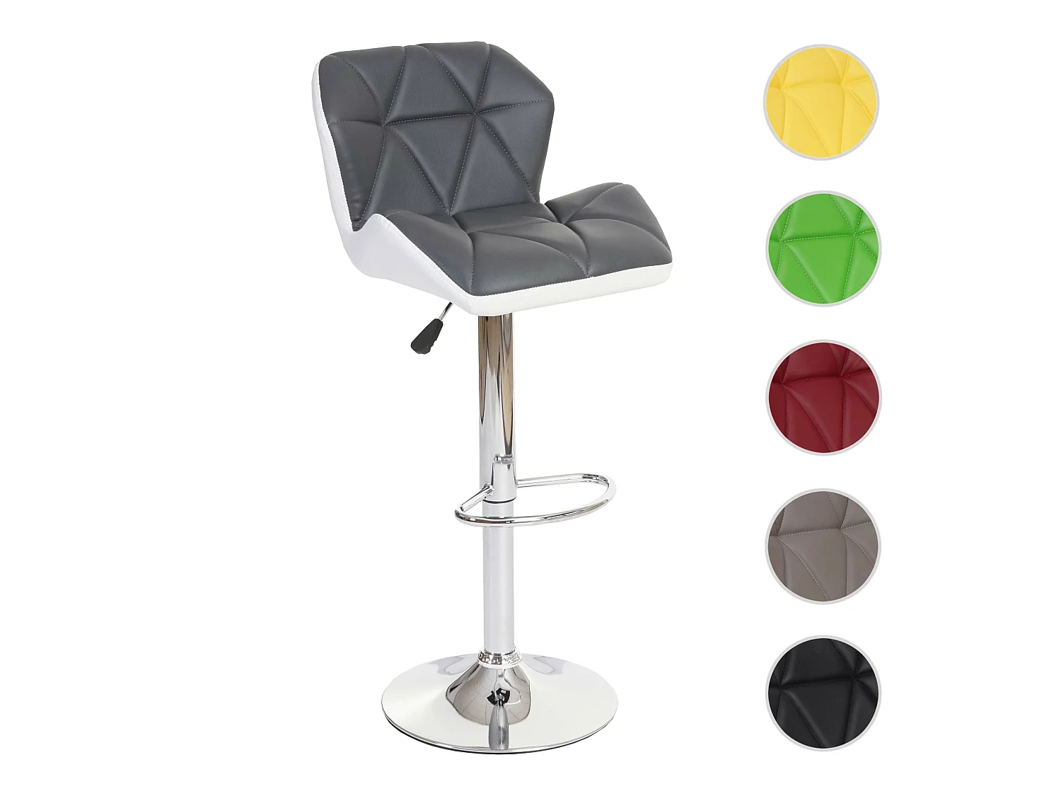Tabouret de bar MCW-A92,  gris