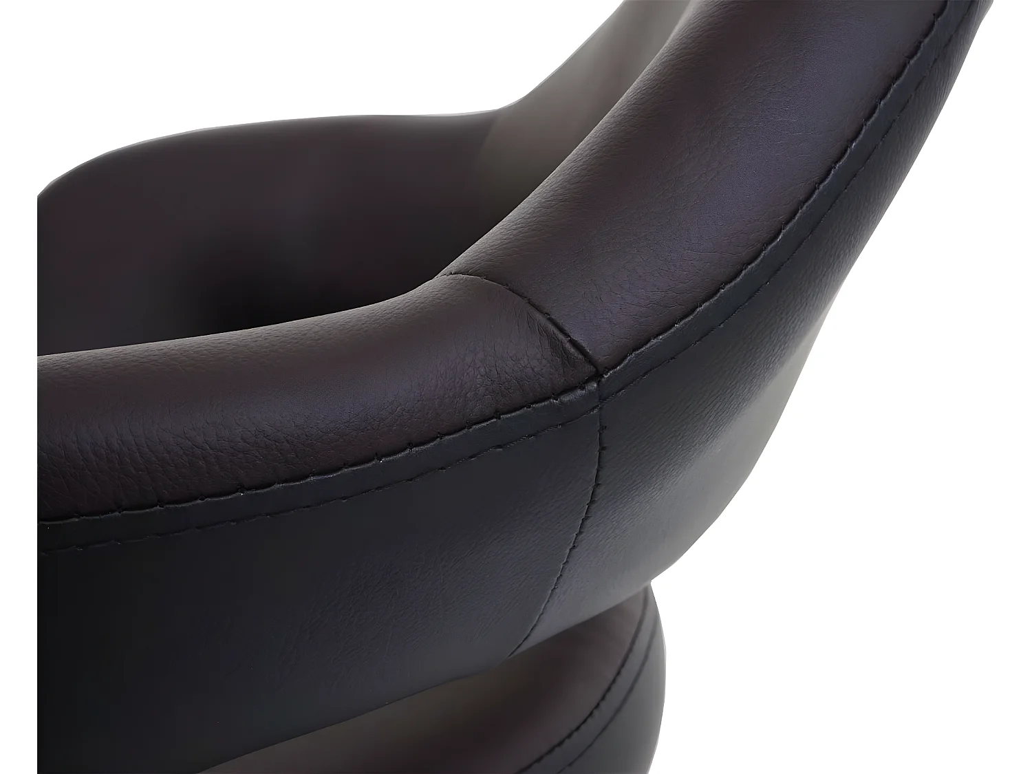 Tabouret de bar MCW-F16,  brun-noir