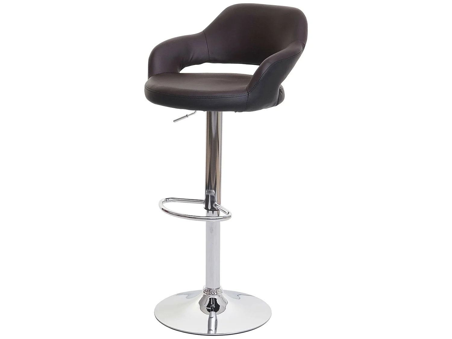 Barkruk MCW-F16,  bruin-zwart