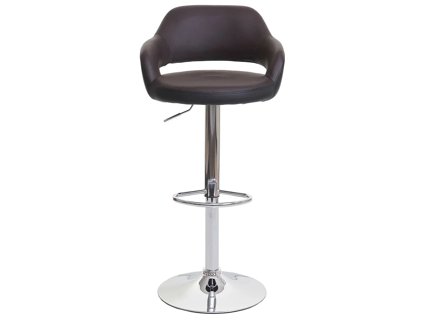 Barkruk MCW-F16,  bruin-zwart