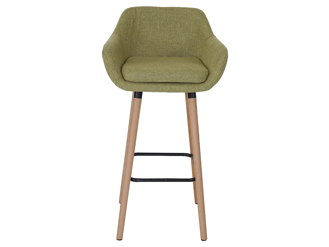 Banco de bar Vaasa T381,  têxtil, verde claro