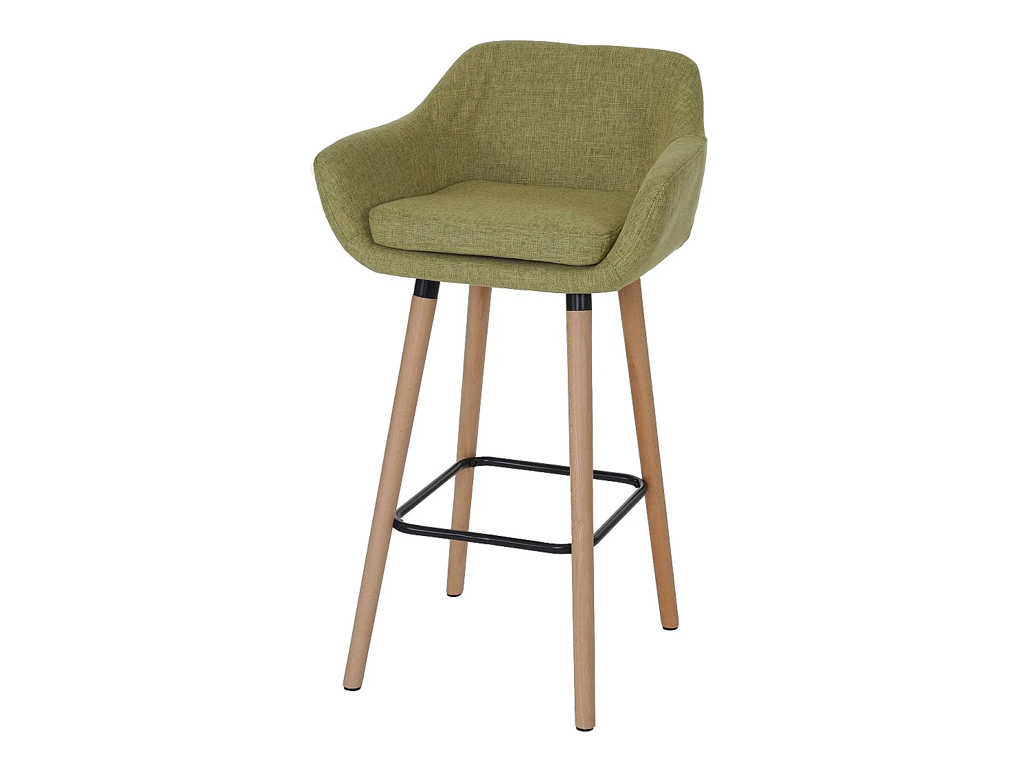 Tabouret de bar Vaasa T381,  Textile, vert clair