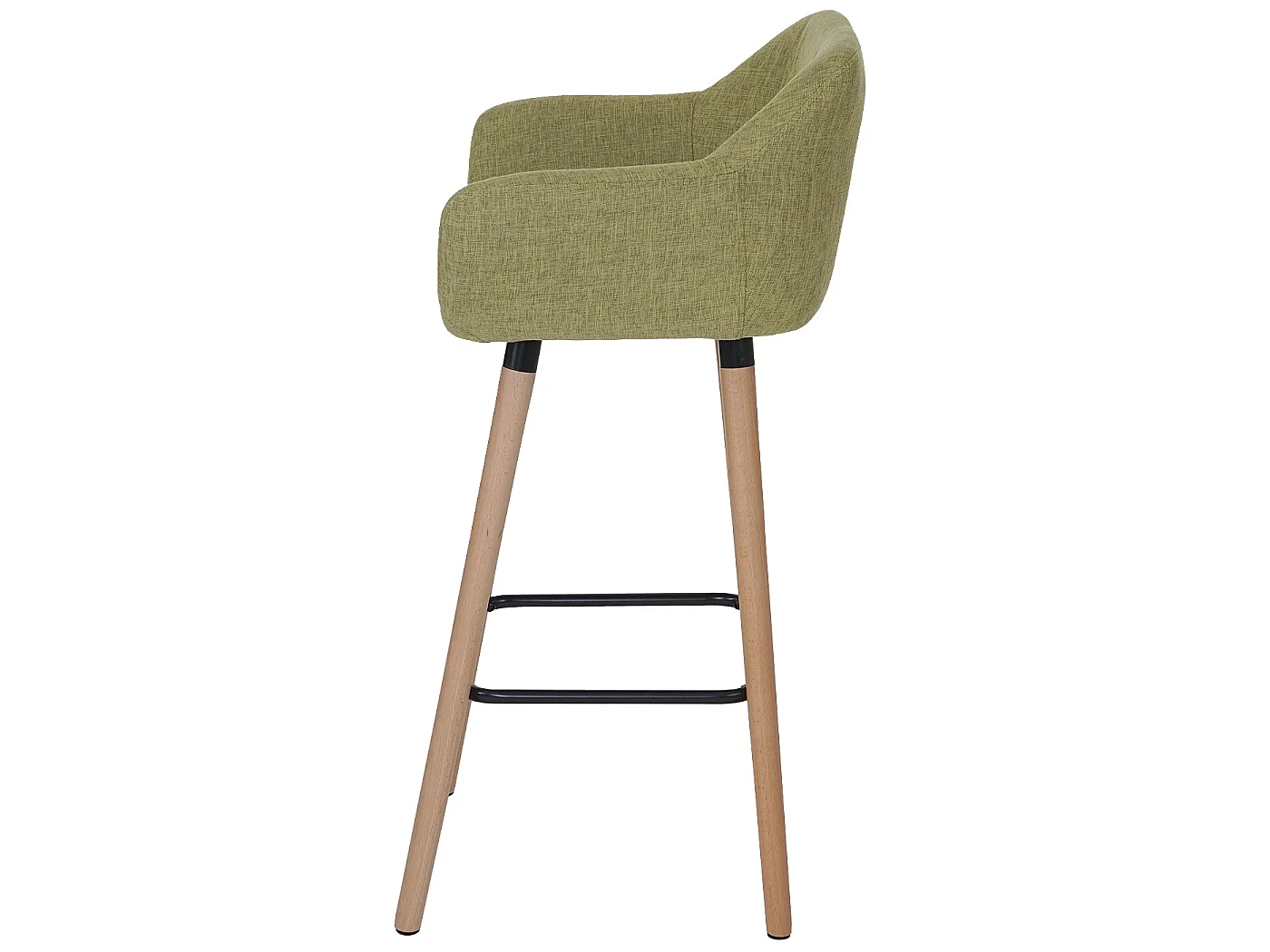 Tabouret de bar Vaasa T381,  Textile, vert clair