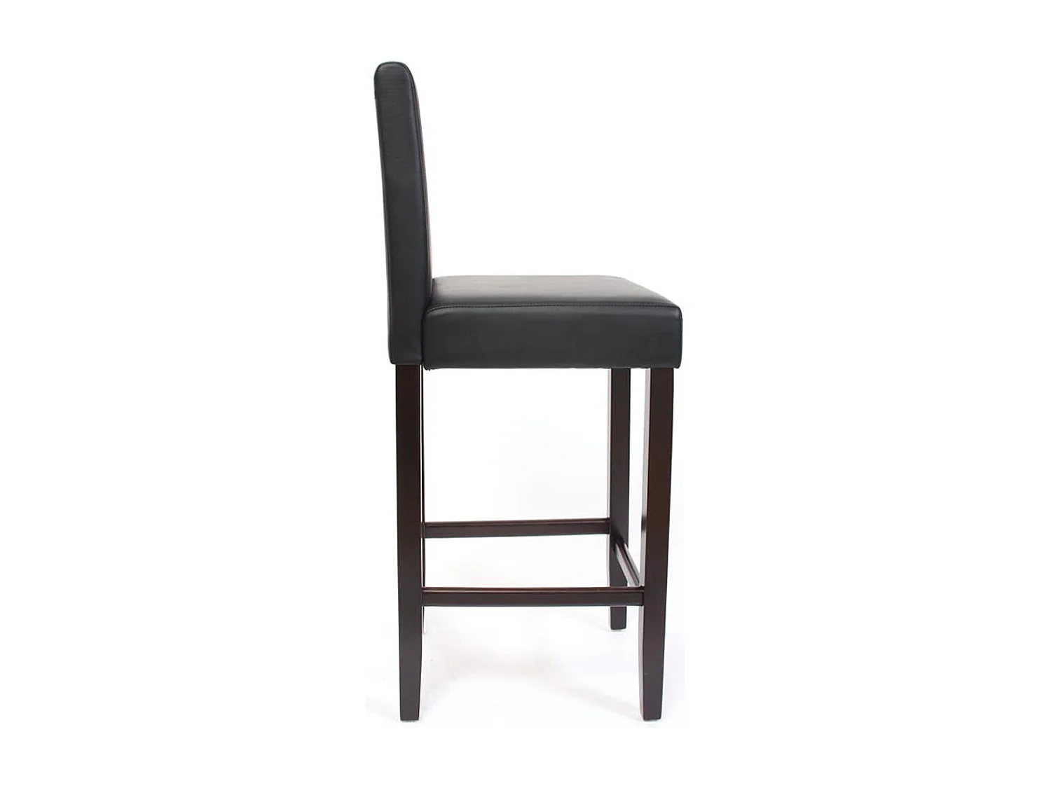 Barkruk Cesena (set van 2),  zwart, donkere poten