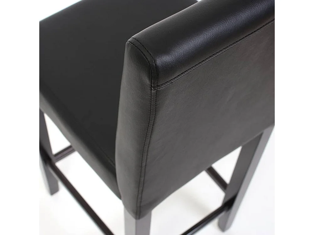 Barkruk Cesena (set van 2),  zwart, donkere poten