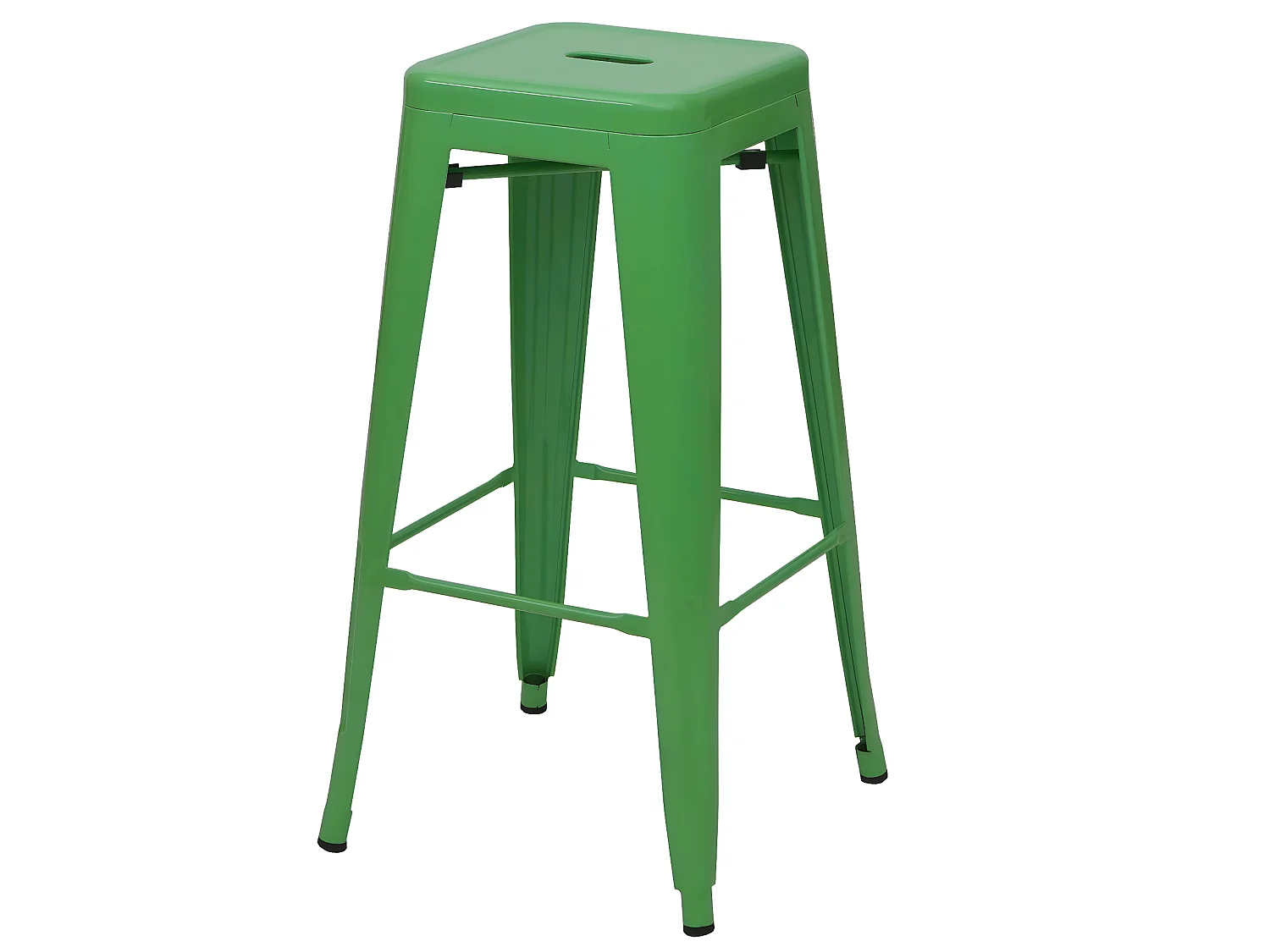 MCW-A73 banco de bar em metal (conjunto de 4),  verde