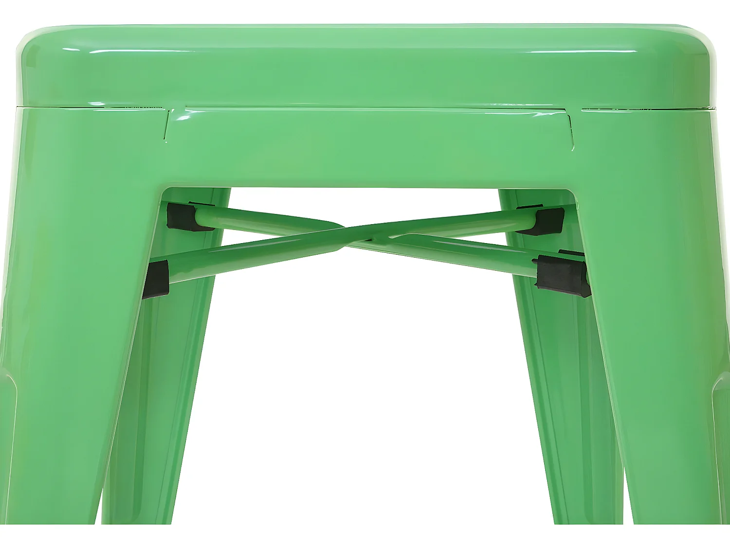 MCW-A73 banco de bar em metal (conjunto de 4),  verde