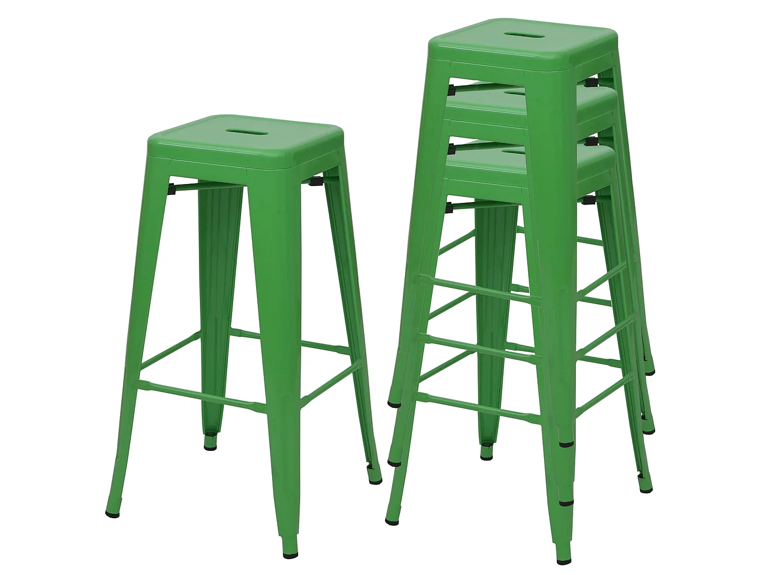 Barhocker MCW-A73 Metall (4er-Set), Grün