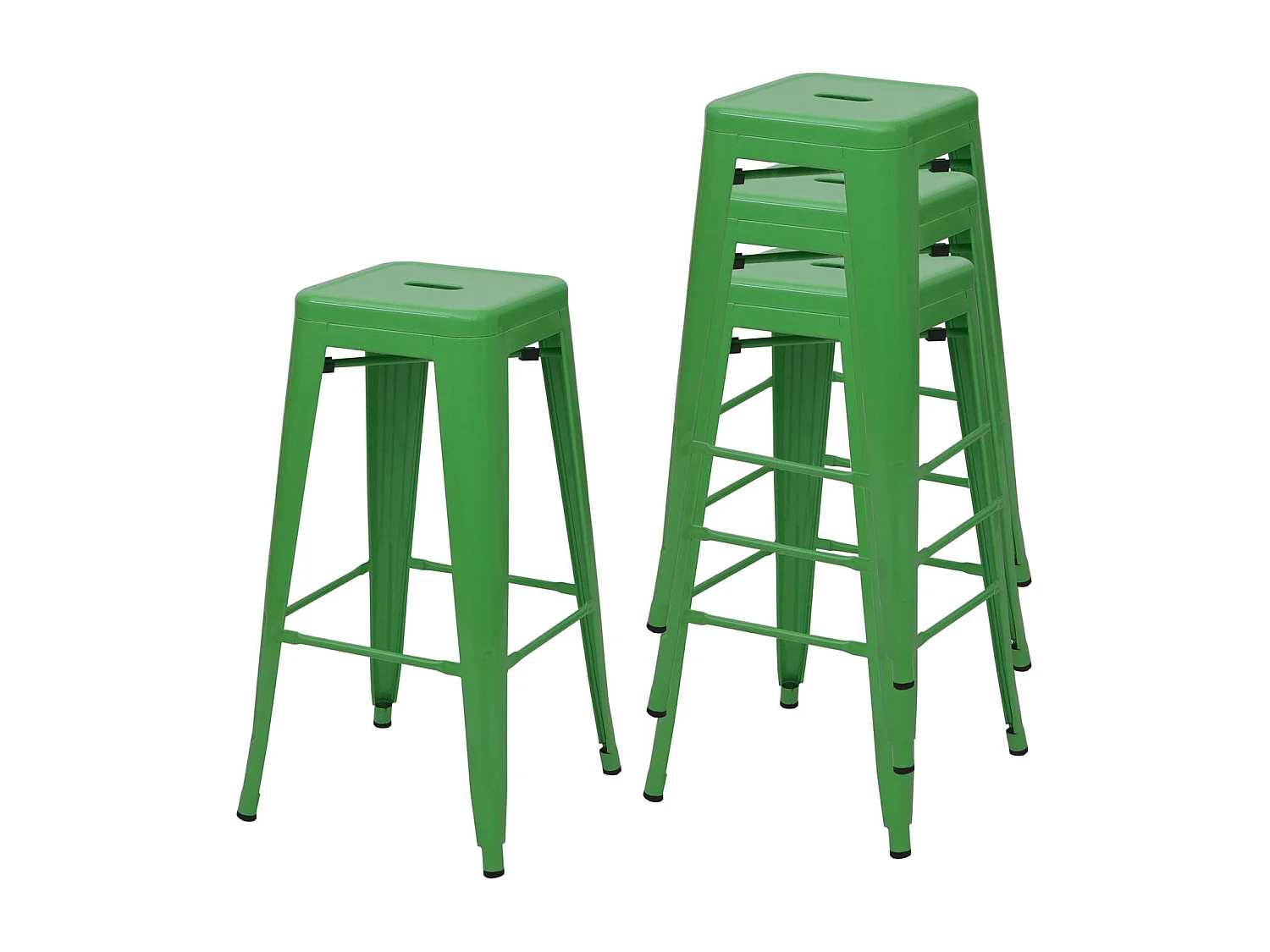 Barhocker MCW-A73 Metall (4er-Set), Grün