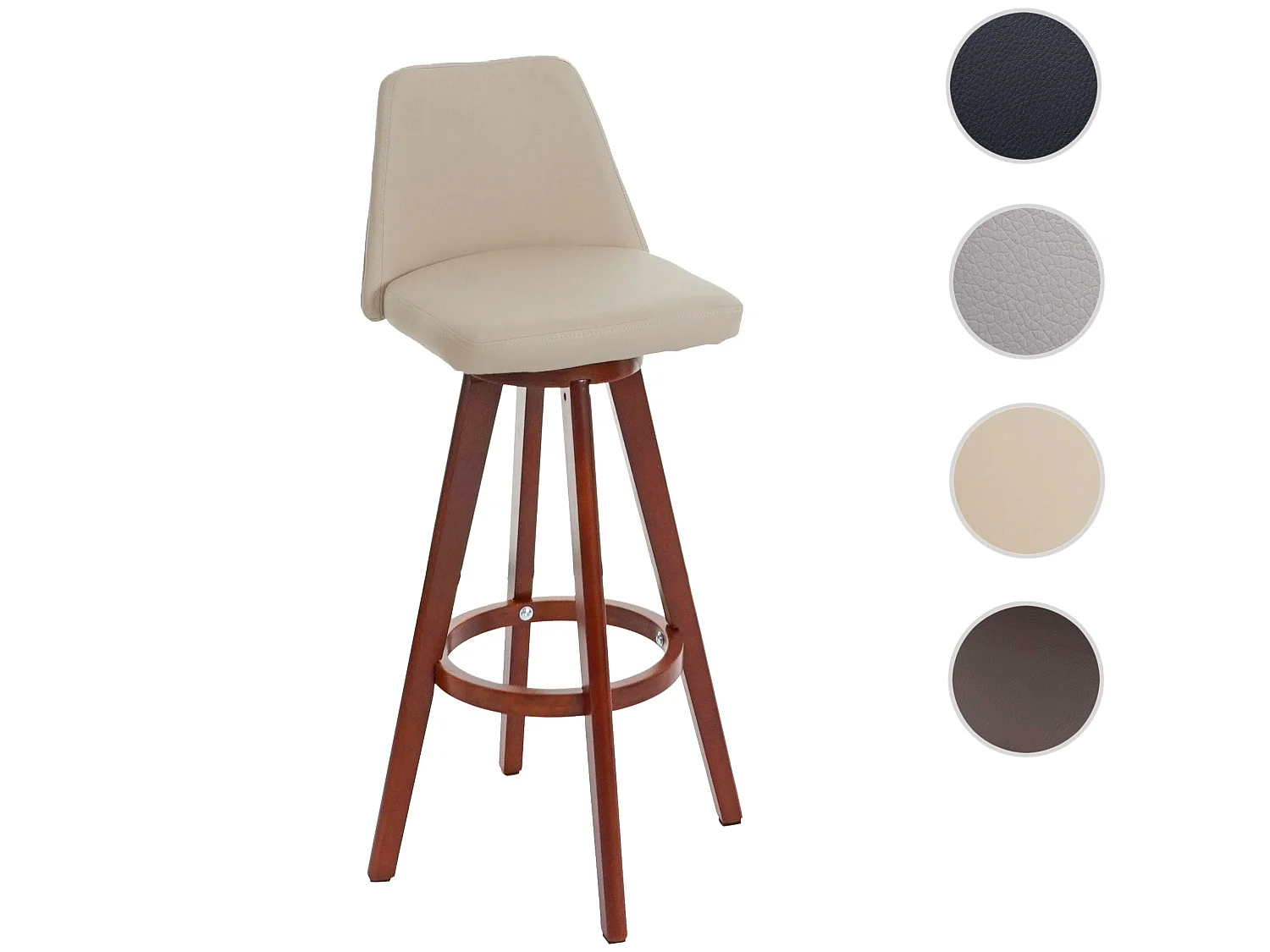 Barkruk MCW-C43 draaibaar,  crème