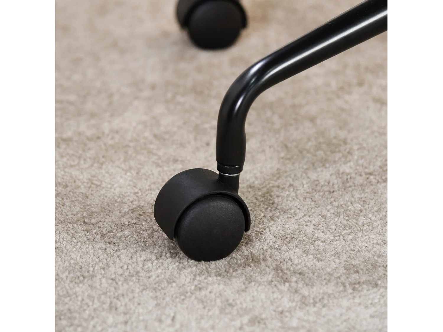 Chaise de bureau en velours gris chaise pivotante. Chaise réglable en hauteur à roulettes pour bureau