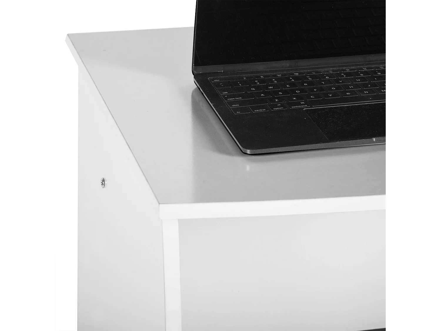 Ensemble bureau et étagère pour enfants, planches en bois avec PVC blanc, 60x50x73 cm