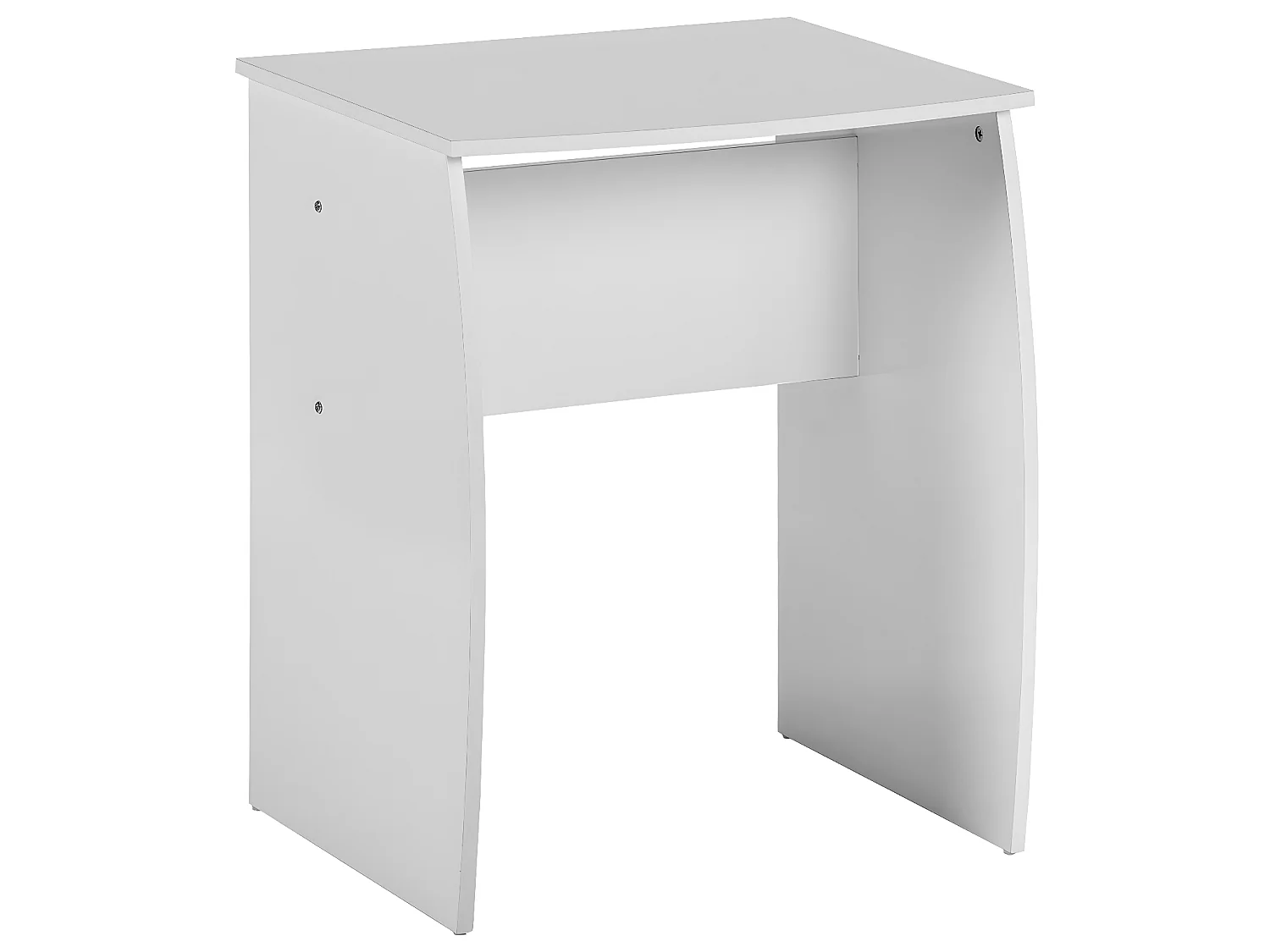 Ensemble bureau et étagère pour enfants, planches en bois avec PVC blanc, 60x50x73 cm