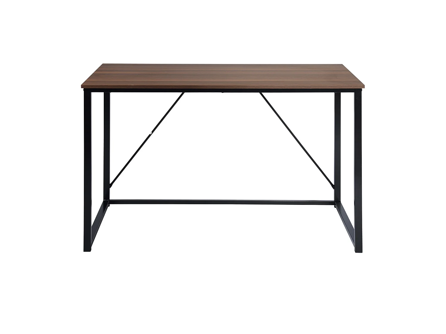 Bureau scandinave bois chêne pied noir 120x60 cm