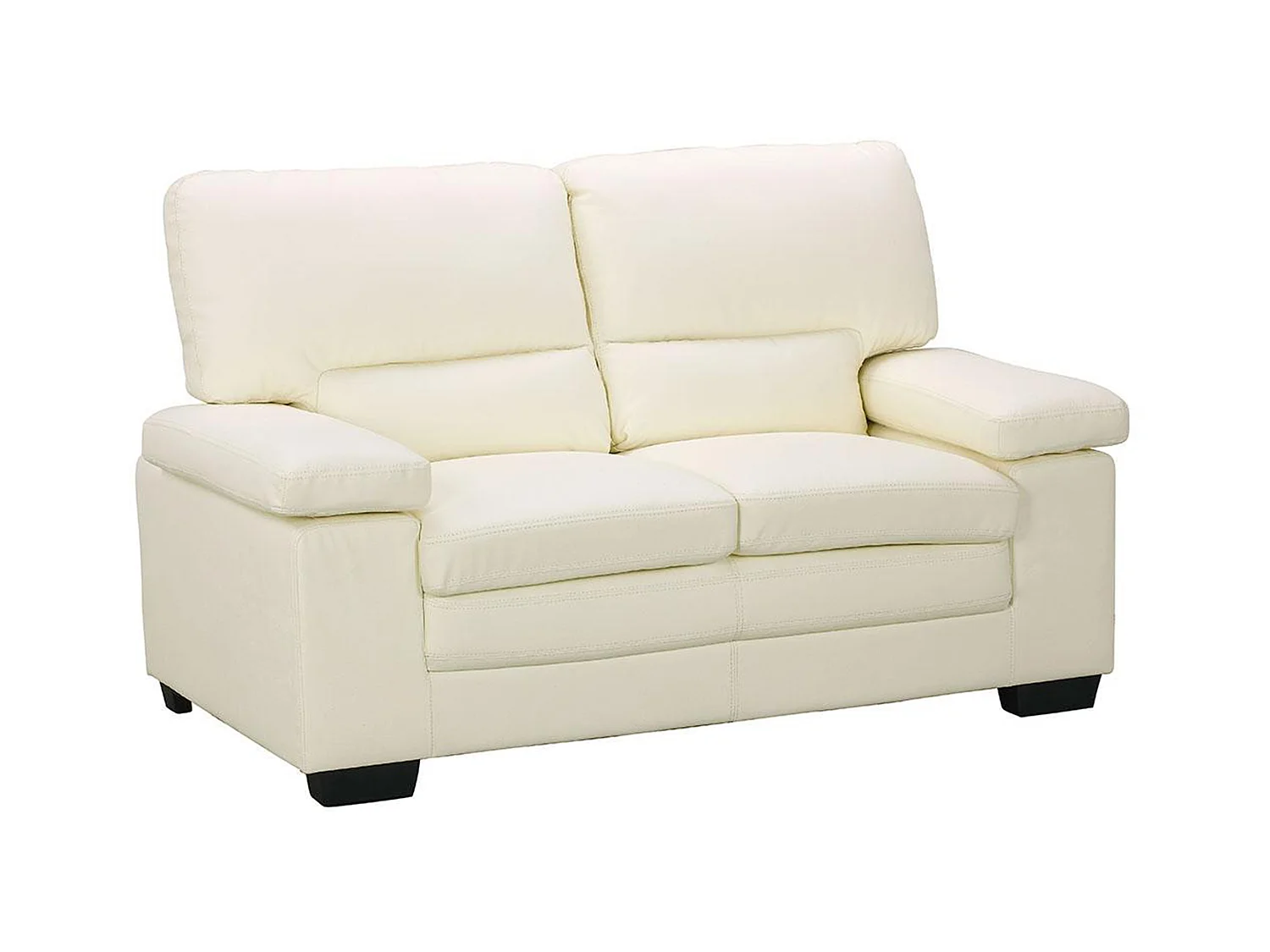 Sofa 2-Sitzer - Büffelleder - Elfenbeinfarben - MIMAS II